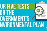 Our Five Tests for the Government’s 10 Point Plan on Climate Change