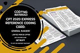 CPT 2020 Express Reference Coding Card: General Surgery