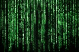 Image of the Matrix’s “digital rain”