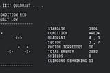 I rewrote the 1978 Star Trek game and this is what happened