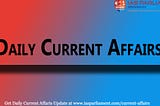 Daily Current Affairs PDF