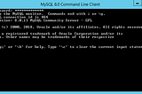 Working With MySQL