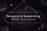 Temporarily Suspending DX25 Operations