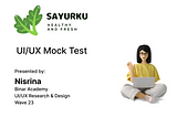 UI Design Case Study: Sayurku Web App