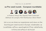 ClubHouse Summary: European pre-seed roundtable