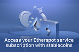 Access your Etherspot service subscription with stablecoins via Subs Protocol