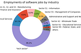 How many software developers work in non-tech companies?