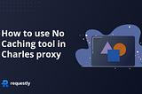 How to use No Caching tool in Charles proxy