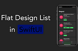 Flat List Design in SwiftUI