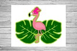 SVG Vector Download - Flamingo Cake Topper