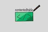 Make any element text changeable with contenteditable