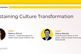 Guest Interview: Neenu Porus and Manu Nanda on Sustaining Cultural Transformation