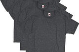 Men’s Essentials T-shirt Pack, Crewneck Cotton T-shirts for Men, 4 Or 6 Pack Available