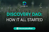 DISCOVERY DAO: HOW IT ALL STARTED`