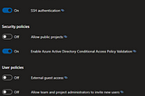 Secure Azure DevOps Organization