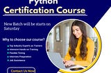 Python Training in Marathahalli Bangalore