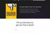 5 Creative eBook Landing Page Designs