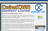 CarlosX360 Website in 2023