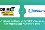 DriveU MobiKwik Offer