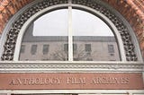 Front door sign of Anthology Film Archives located at 32 Second Avenue.