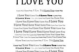 I LOVE YOU!