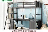 Buy Durable Loft Bed With Desk -Made Of Solid Wood