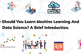 Why Should You Learn Machine Learning And Data Science? A Brief Introduction.