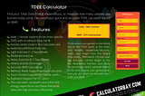 TDEE & BMR Calculator