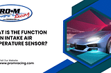 What is the function of an intake air temperature sensor?