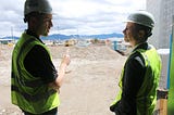 Secretary Buttigieg hears from Deputy Airport Director Tim Damrow about progress on Missoula’s expansion project