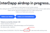 On the 3rd day of the EnterDapp airdrop, we have recruited more than 12,000 members.