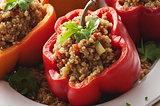 Red Apple and Quinoa Stuffed Bell Peppers Recipe