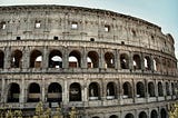 Outside view of the Colosseum in Rome