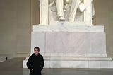 This picture is myself (author) standing in front of Abraham Lincoln’s statue at the Lincoln Memorial in Washington D.C.