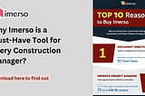 why imerso is a must-have tool for every construction manager