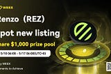 New Spot Listing: REZ/USDT — Grab a Share of the 1,000 USDT Prize Pool!