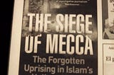The last book I read: The siege of Mecca by Yaroslav Trofimov