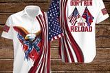 These color don’t run They reload Rebel Flag Shirt