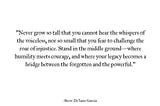 STAND FIRMLY…