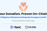 Donation Campaign to Support Victims of the Mindanao Earthquake in the Philippines