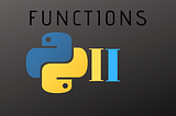 Working with functions in Python