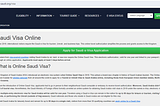 SAUDI Kingdom of Saudi Arabia Official Visa Online