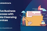 Drive Business Success with Data Cleansing Services