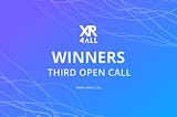 XR4ALL 3rd Open Call Winners: Projects Selected for Phase 1