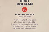 30 Years in Healthcare