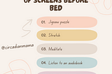 Five Things To Do Instead of Screens Before Bed