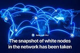 A snapshot of the network and white nodes in it.