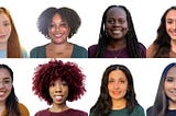 Smiling headshots of 15 women and non-binary adults, mostly BIPOC, and the blue Techtonica logo with a red bridge and #BridgeTheTechGap.