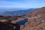 A confluence of five glacial lakes, known as Panch Pokhari, in Sindhupalchok district.