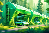 An Electric Cars Manufacture Image — Indonesia as the Detroit Of Southeast Asia Illustration made by Stable Diffusion 3 API